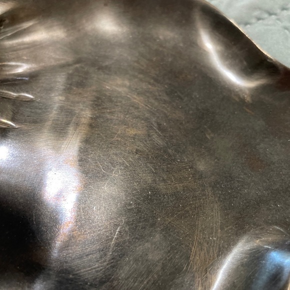 Art Nouveau Maiden Card Tray/Twin Sectioned Fruit Dish 8” - Picture 10 of 15